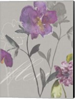 Framed Violette Fleur I