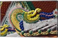 Framed Decorative dragon, Wat Pho, Bangkok, Thailand