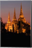Framed Wat Phra Si Sanphet Temple , Ayutthaya, Thailand