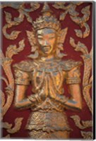 Framed Gold Leafed Deatil at Wat Doi Suthep, Chiang Mai, Thailand