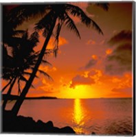 Framed Ocean View at Sunset, Australia