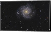 Framed Messier 74, A Spiral Galaxy in the Constellation Pisces