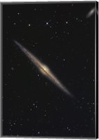 Framed NGC 4565, Barred Spiral Galaxy in the Constellation Coma Berenices