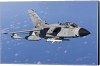 Framed Italian Air Force Tornado IDS armed with AGM-88 HARM missiles