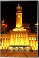 Framed City Hall, King George Square, Brisbane, Queensland, Australia