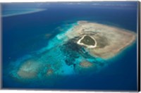 Framed Green Island, Great Barrier Reef, Queensland, Australia