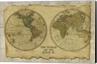 Framed Antique Map I