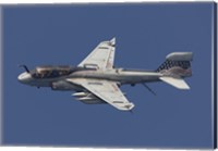 Framed EA-6B Prowler in Flight Over the Arabian Sea