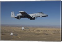 Framed A-10C Thunderbolt Releases two High Drag BDU-50's over Idaho