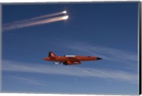 Framed BQM-74 Target Drone Fires Flares