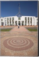 Framed Australia, ACT, Canberra, Tile, Parliament House Building