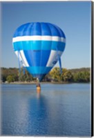 Framed Australia, Canberra, Hot Air Balloon, Lake Burley Griffin