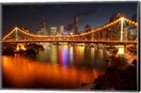 Framed Australia, Queensland, Story Bridge, Brisbane River