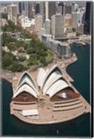 Framed Sydney Opera House, Botanic Gardens, Sydney, Australia