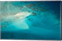 Framed Upolu Cay and Dive Boats, Great Barrier Reef Marine Park, Australia