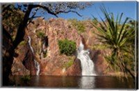 Framed Cascade of Wangi Falls, Litchfield National Park, Northern Territory, Australia