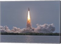 Framed Launch of Space Shuttle Atlantis
