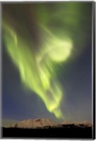 Framed Aurora Borealis over Emerald Lake
