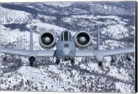 Framed A-10C Thunderbolt over Idaho with Snow