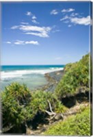 Framed Australia, Gold Coast, Burleigh Head NP beach