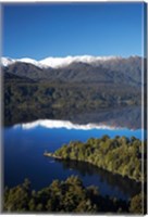 Framed Kayakers, Lake Mapourika, South Island, New Zealand