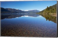 Framed Lake Kaniere, West Coast, South Island, New Zealand