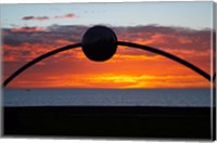 Framed Millennial Arch Ecliptic, Sunset, No Island, New Zealand
