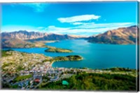 Framed View Towards Queenstown, South Island, New Zealand
