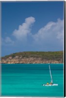 Framed Antigua, Dickenson Bay, Sailboat