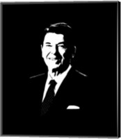 Framed Vector Portrait of President Ronald Reagan