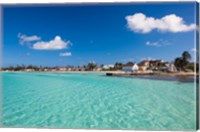 Framed Bahamas, Eleuthera Island, Tarpum Bay, town beach