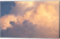 Framed Sunset clouds over Amazon basin, Peru