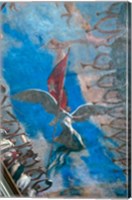 Framed Havana, Cuba, Museum of the Revolution, murals on ceiling of museum