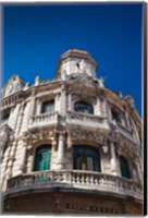 Framed Cuba, Havana, Havana Vieja, Hotel Raquel, exterior