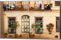 Framed Cuba, Havana, Havana Vieja, Old Havana Building