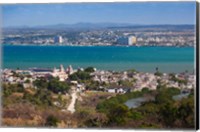 Framed Cuba, Matanzas, City and Bahia de Matanzas Bay