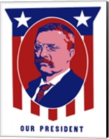 Framed Theodore Roosevelt - Our President
