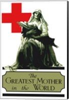 Framed Red Cross - Greatest Mother in the World