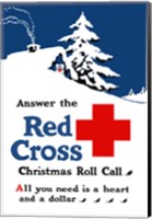 Framed Red Cross Christmas Roll Call