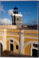 Framed Puerto Rico, Old San Juan, El Morro lighthouse