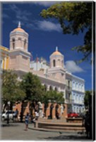 Framed Puerto Rico, San Juan Plaza in Old San Juan