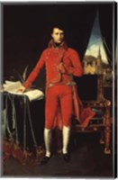 Framed Napoleon Bonaparte in Red