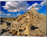 Framed Badlands at Dinosaur Provincial Park in Alberta, Canada