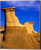 Framed Hoodoos near Drumheller, Alberta, Canada