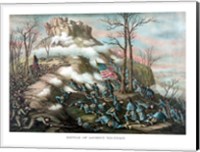 Framed Battle of Lookout Mountain