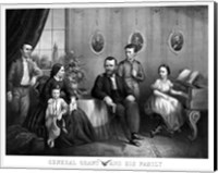 Framed General Ulysses S Grant and His Family