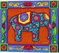 Framed Mosaic Elephant