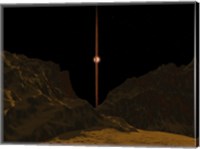 Framed Hypothetical Primitive Alien Planet Towards a Brown Dwarf in the Sky