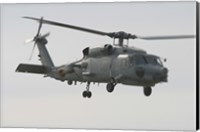 Framed SH-60B Seahawk of the Spanish Navy in Flight Over Rota, Spain