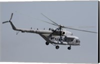 Framed Croatian Mil Mi-17 Helicopter in Flight Over Germany